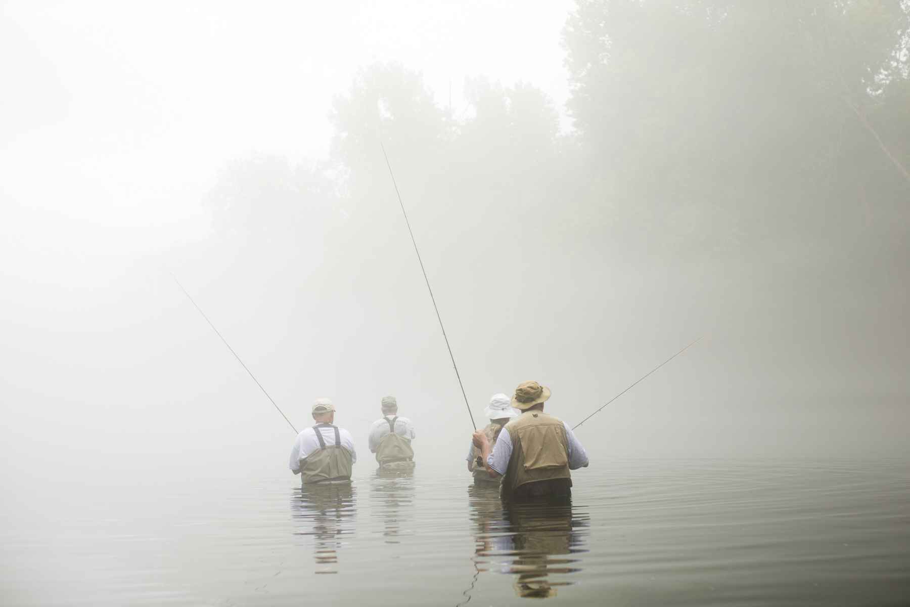 Fishing crowded rivers and streams