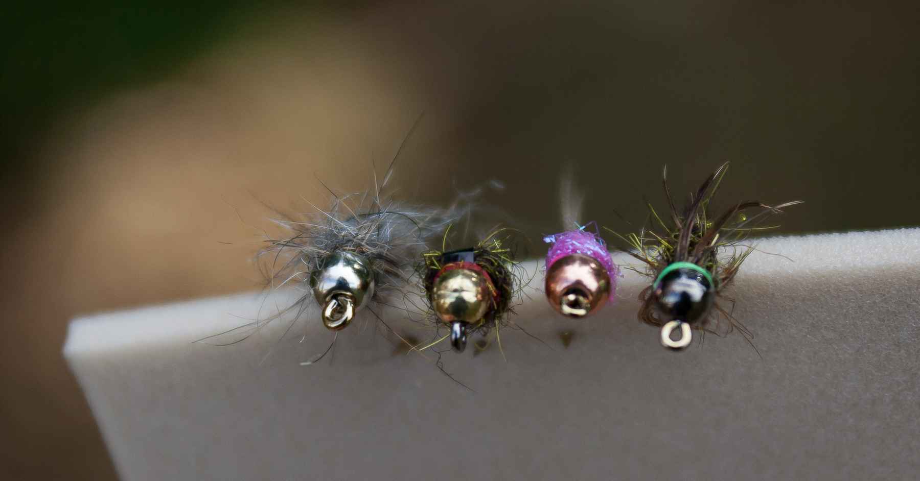 Nickel Bead Black Zebra Midge