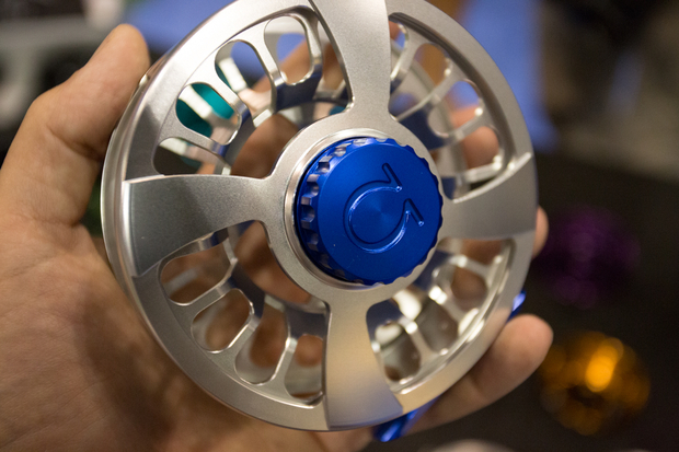 The Allen Fly Fishing Omega reel, fully assembled, rear view. Allen Omega Fly Reel - Rear View