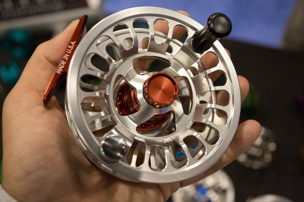 Front view of the fully assembled Allen Omega fly reel. Allen Omega Fly Reel - Front View