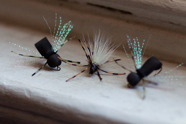 A couple of Magicicada ties based on Loren Williams' pattern. Magicicada Flies