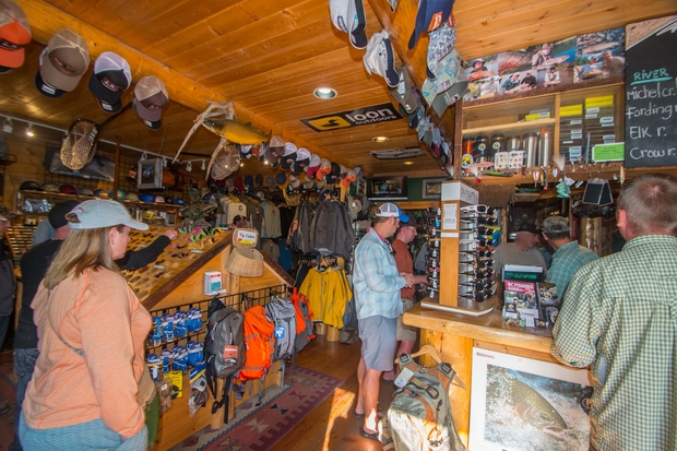 Inside the Elk River Guiding Company (photo: Mike Sepelak). Elk River Guiding Company