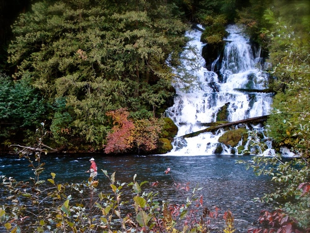 Autumn Fishing for Steelhead on the Klickitat River Klicktat River Oregon