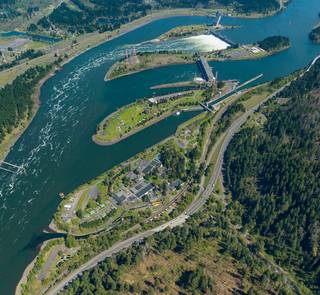 Bonneville Dam on the Columbia River