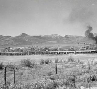 The Denver & Rio Grande Railroad ran east to west through Iola in the early 1900s. Today, its tracks are almost always flooded by the waters of Blue Mesa Reservoir