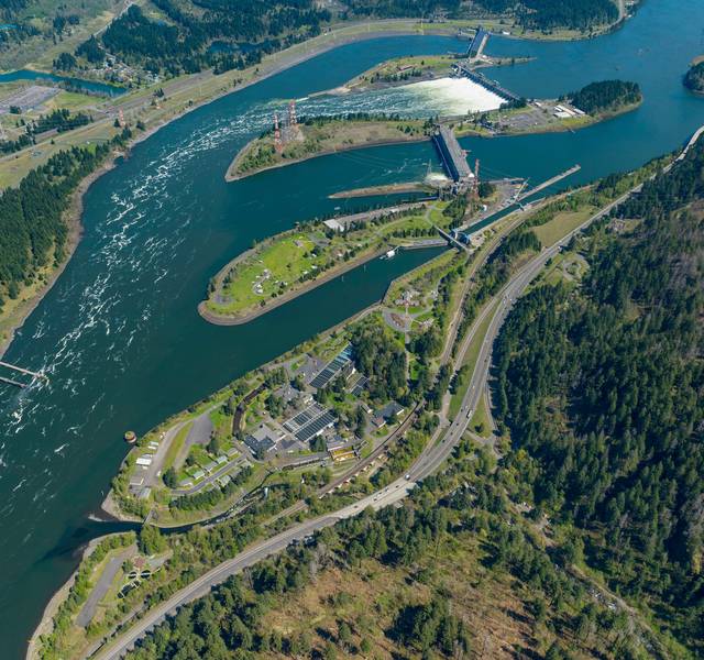 Bonneville Dam on the Columbia River