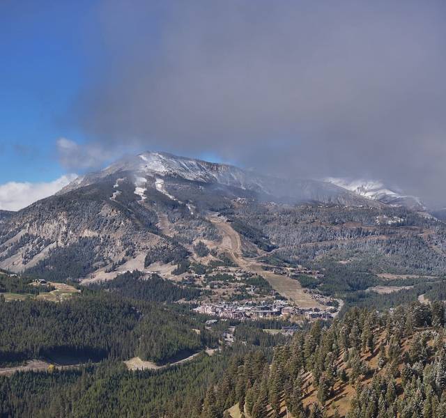the yellowstone club aerial view