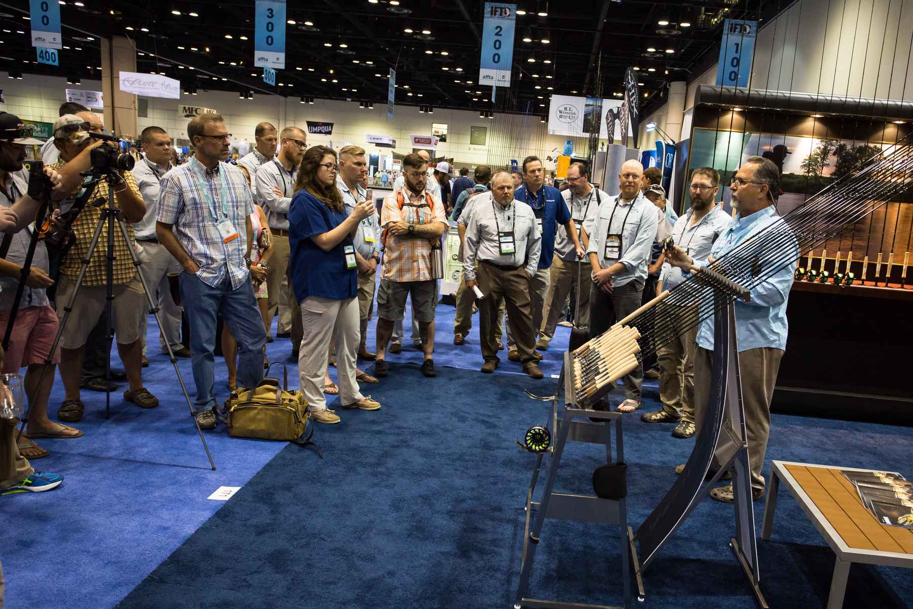 Steve Rajeff introduces the new G. Loomis Asquith at the opening of IFTD 2016 in Orlando, Florida (photo: Chad Shmukler).