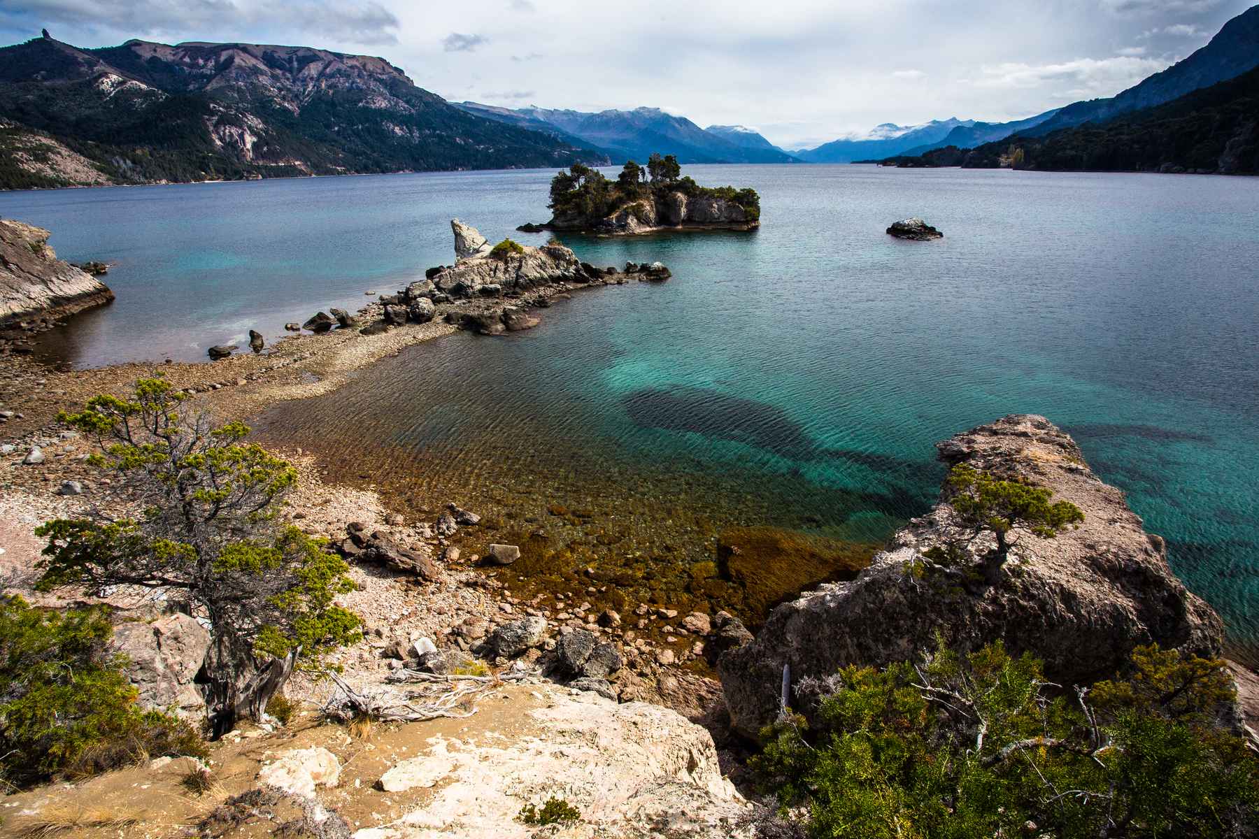 Lago Traful, seen from the deck of Estancia Arroyo Verde's cabin (photo: Chad Shmukler). Patagonia - Estancia Arroyo Verde - Lago Traful