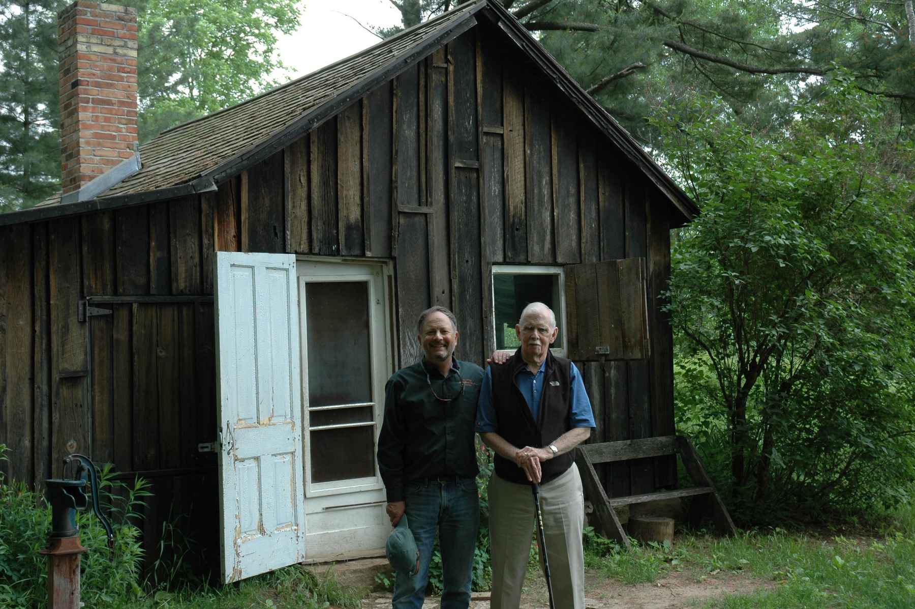 tom davis and howard mead at the leopold shack