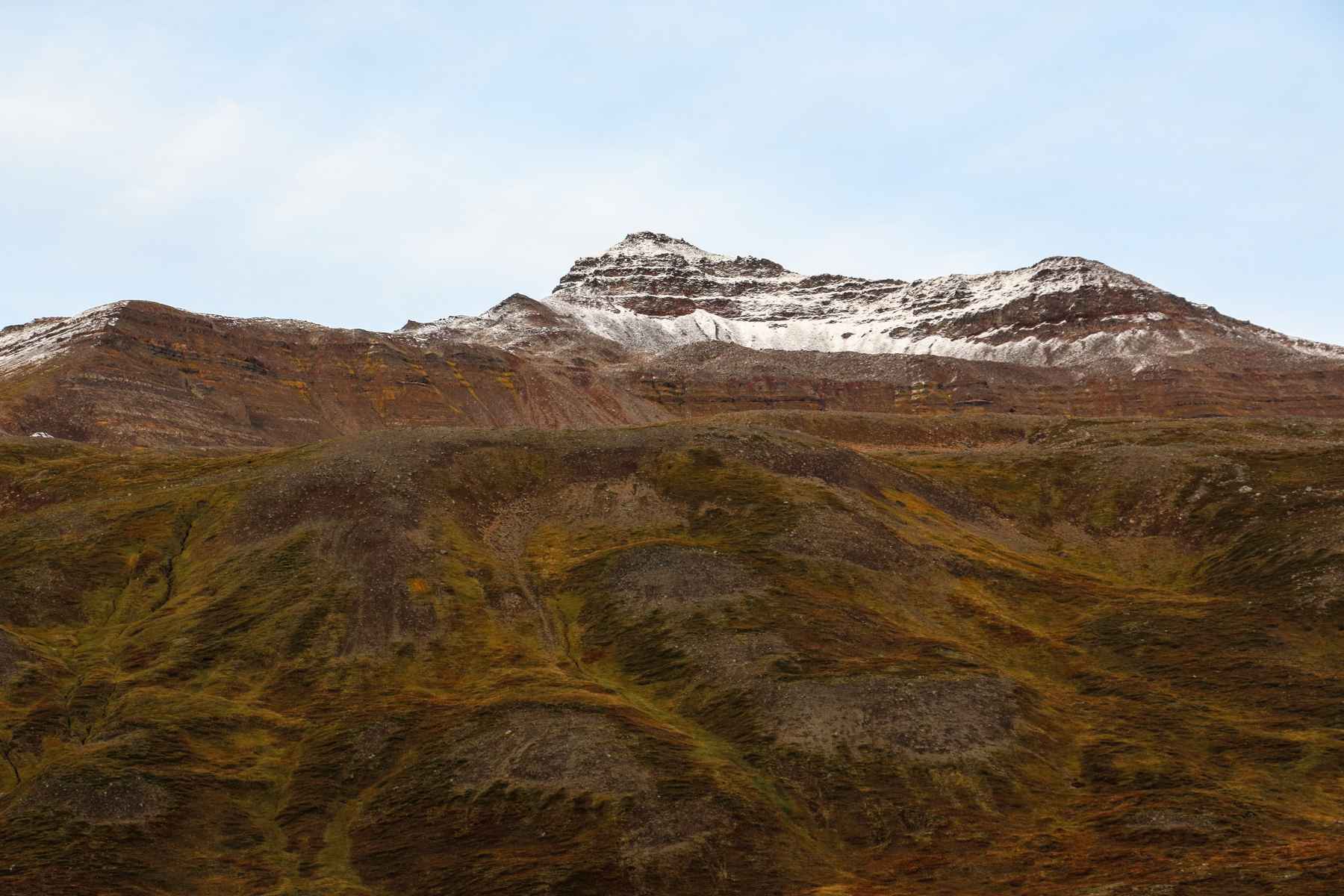 Snow starts in early September in Iceland, but there's still 15 hours of daylight for fishing (photo: Kris Millgate). Iceland september snow