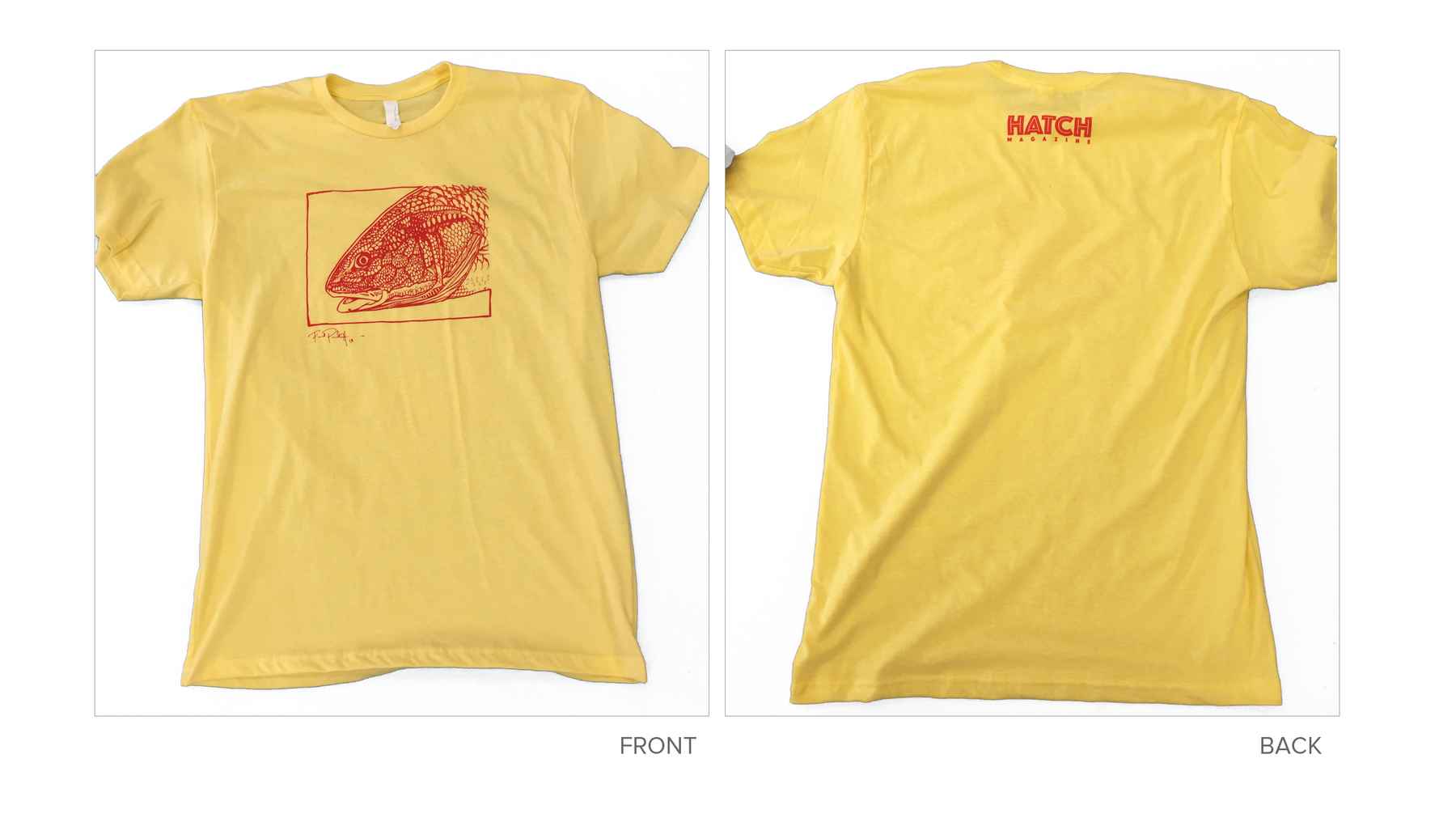 Hatch Magazine Paul Puckett Tee - Scaly Redfish