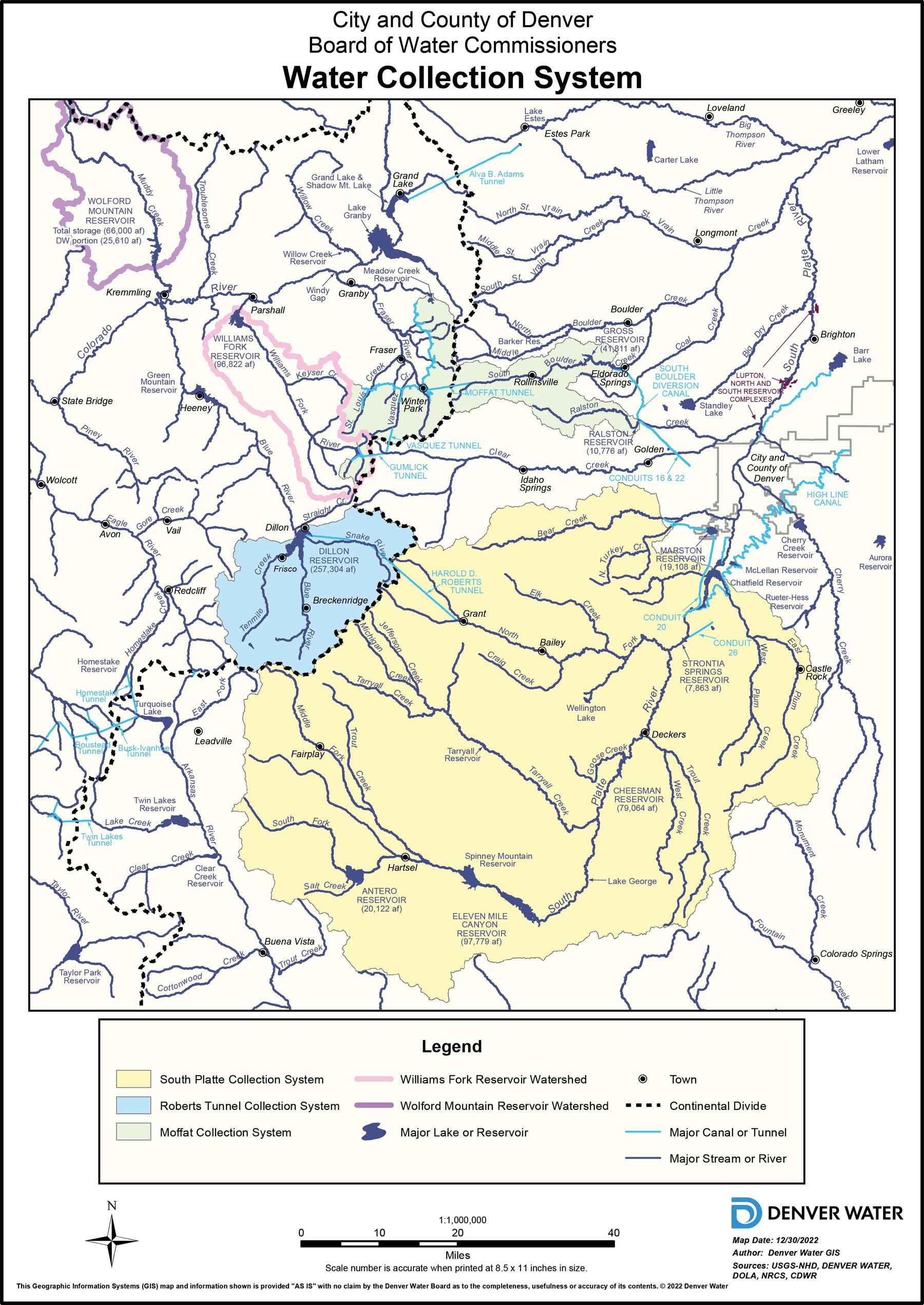denver reservoir system collection map