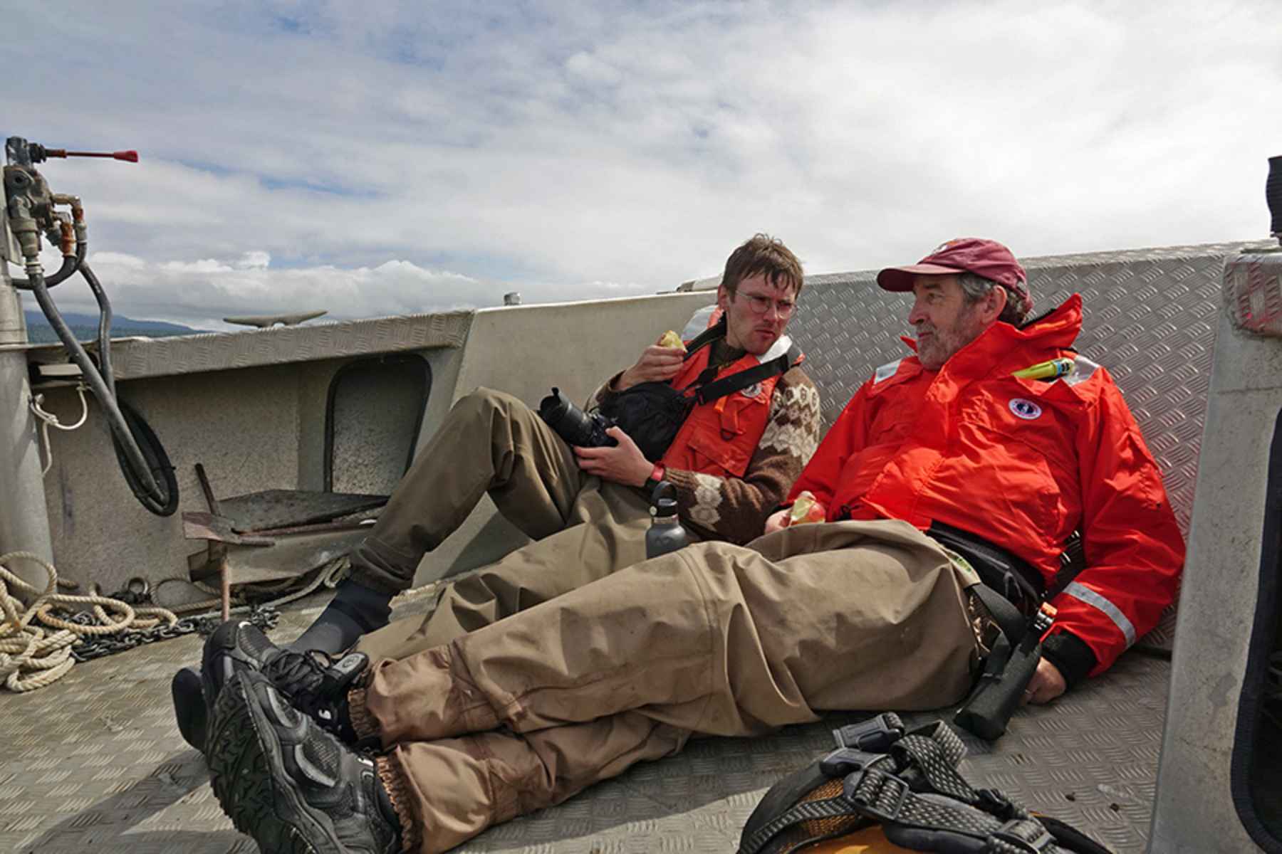 researchers in glacier bay 