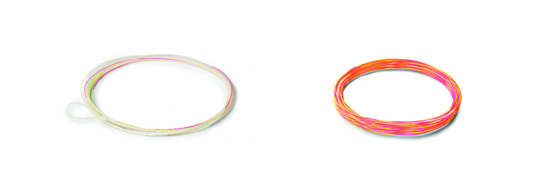 RIO's new Euro Nymph leader and Two-Tone Indicator Tippet (left to right).