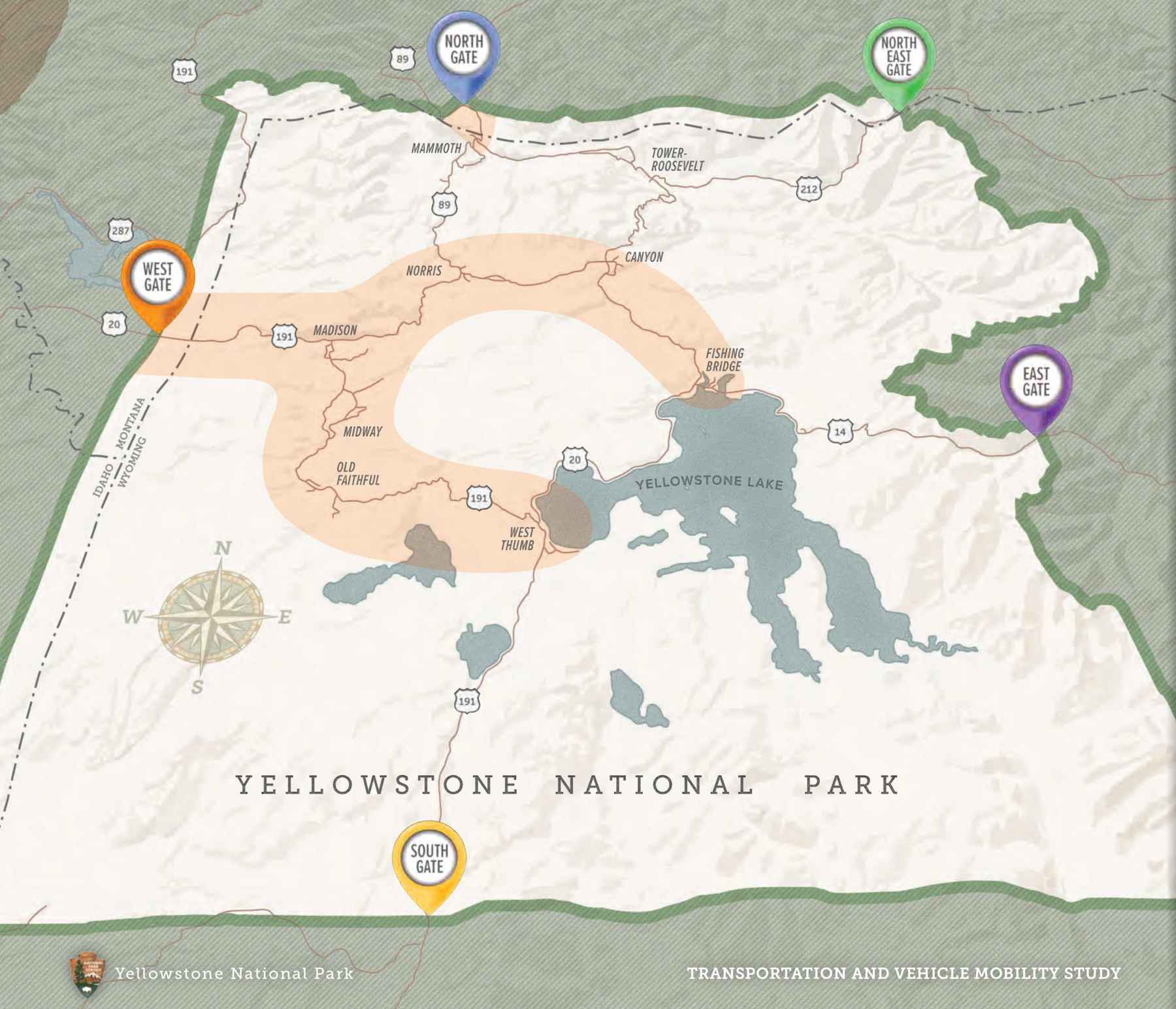 Credit: NPS yellowstone traffic study