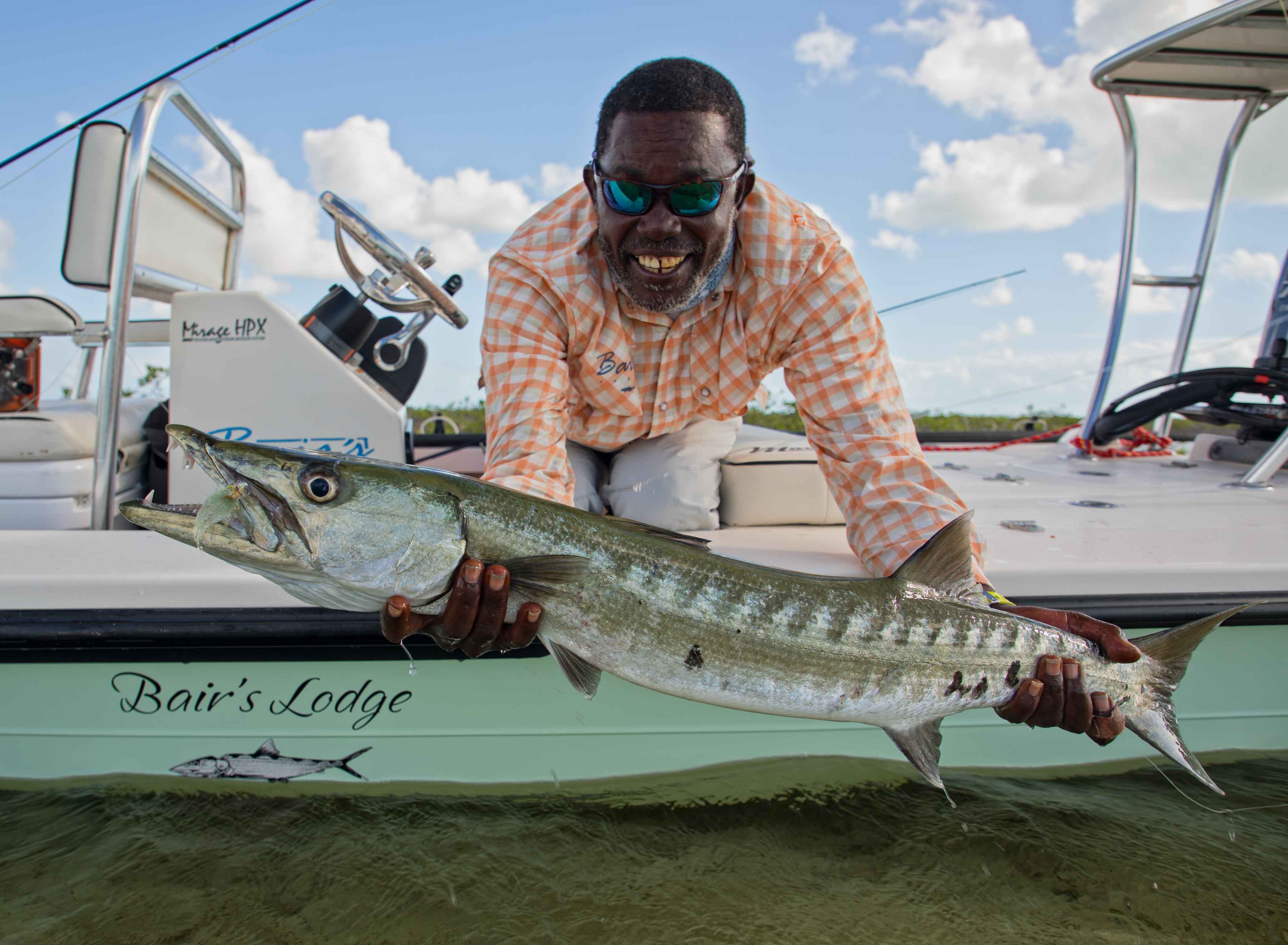 The goal (photo: Earl Harper). andros island barracuda