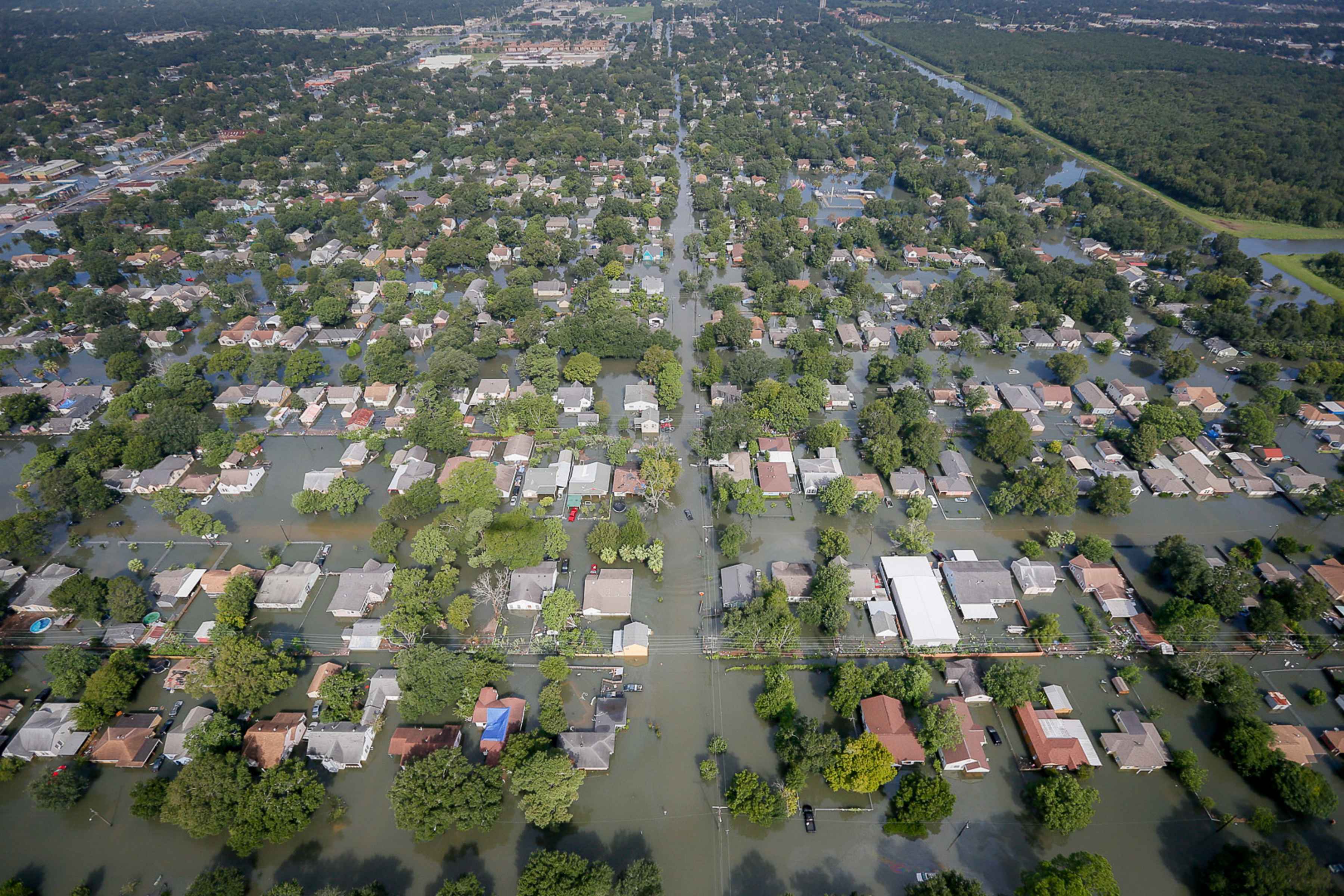 hurricane harvey flooding port arthur, texas 