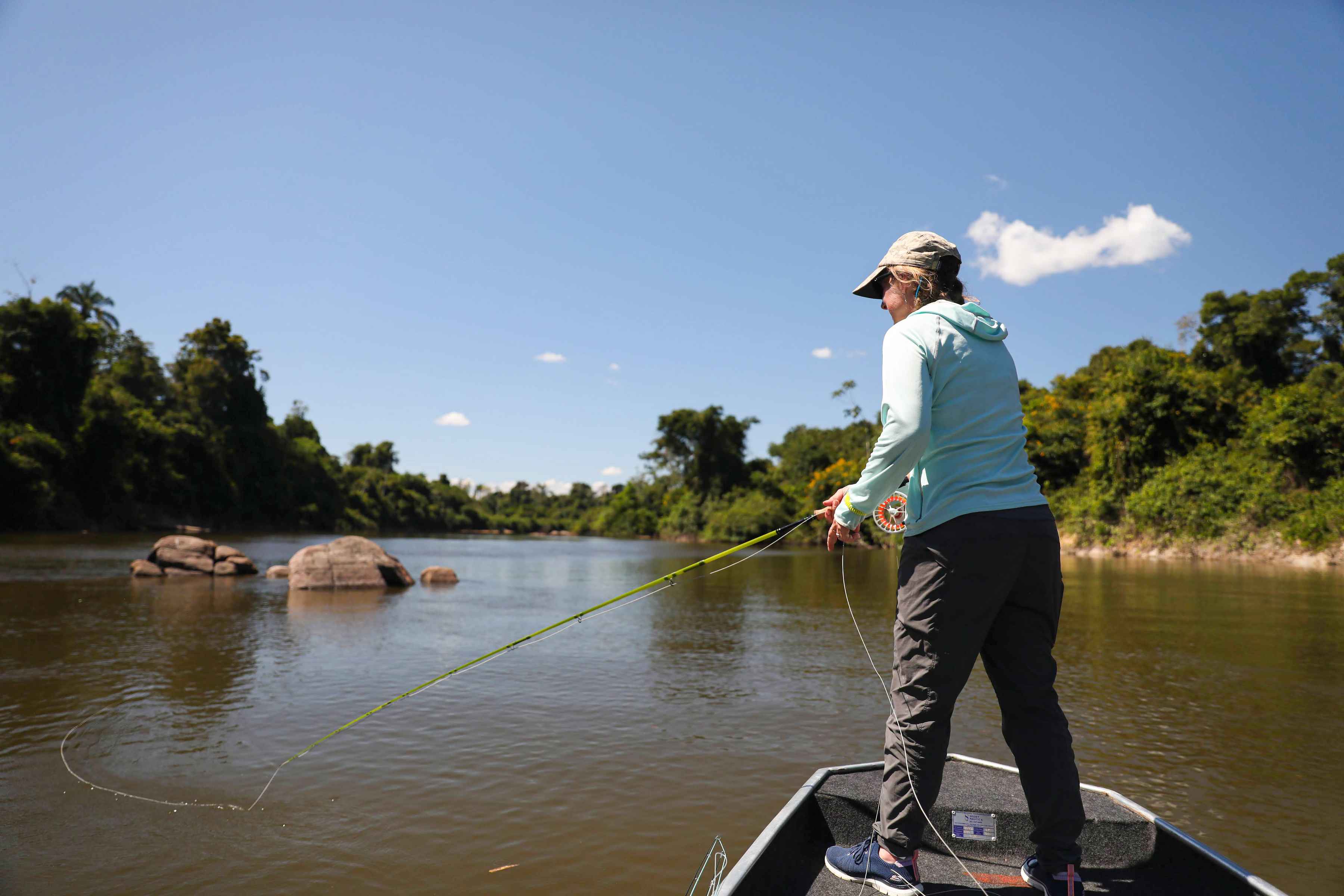 Photo: Chris Hunt. moonlit lunar s2 fiberglass fly rod review