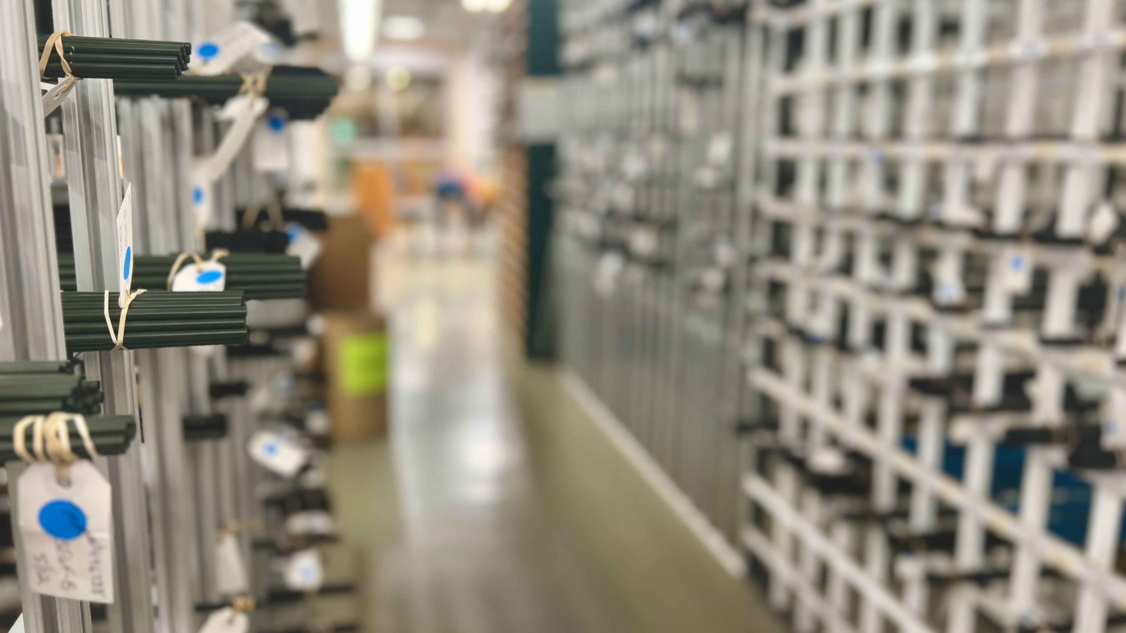 A scene from the Orvis rod shop in Manchester, VT