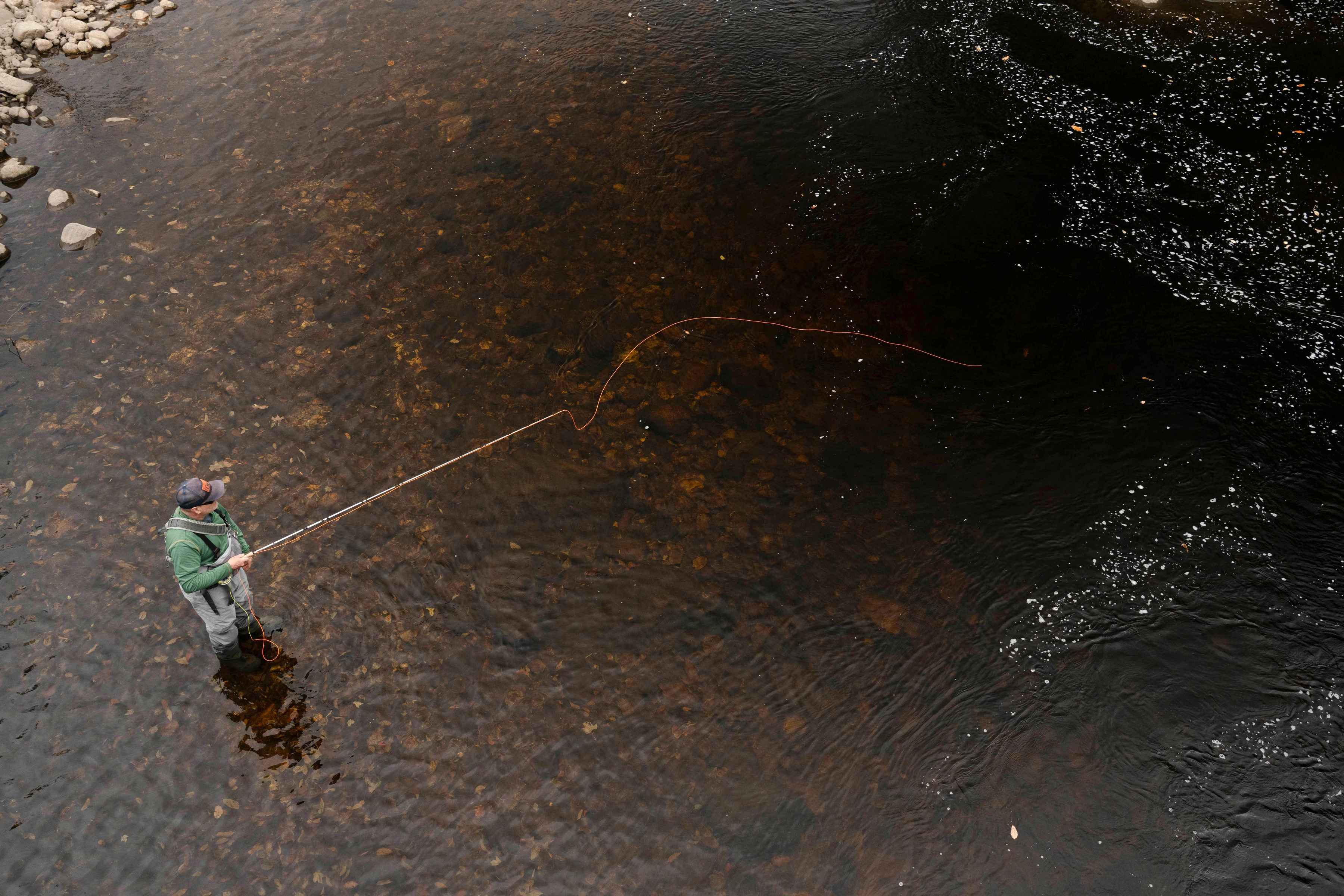 the downstream mend - fly fishing