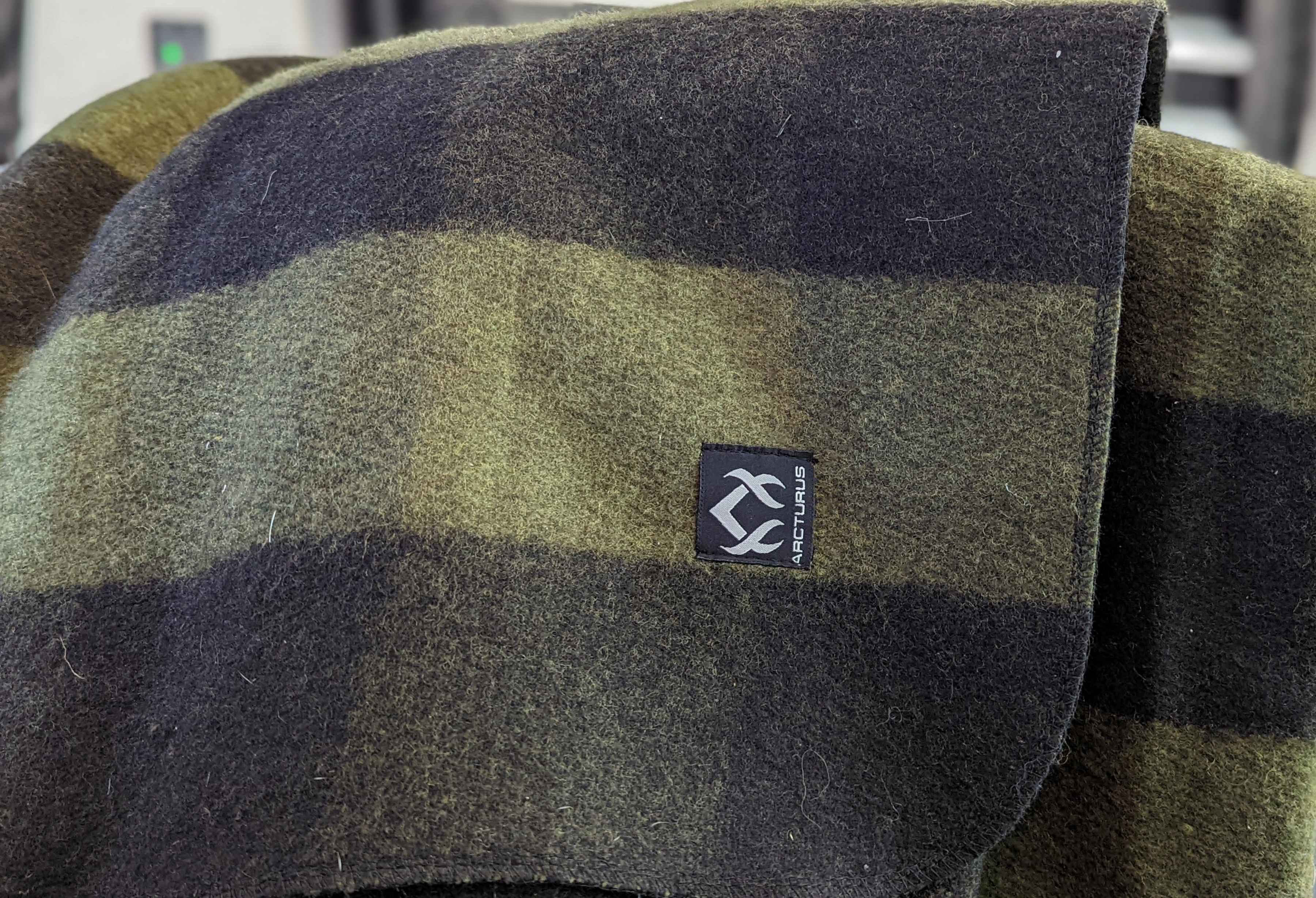The Arcturus military wool blanket (photo: Chris Hunt). Arcturus military wool blanket