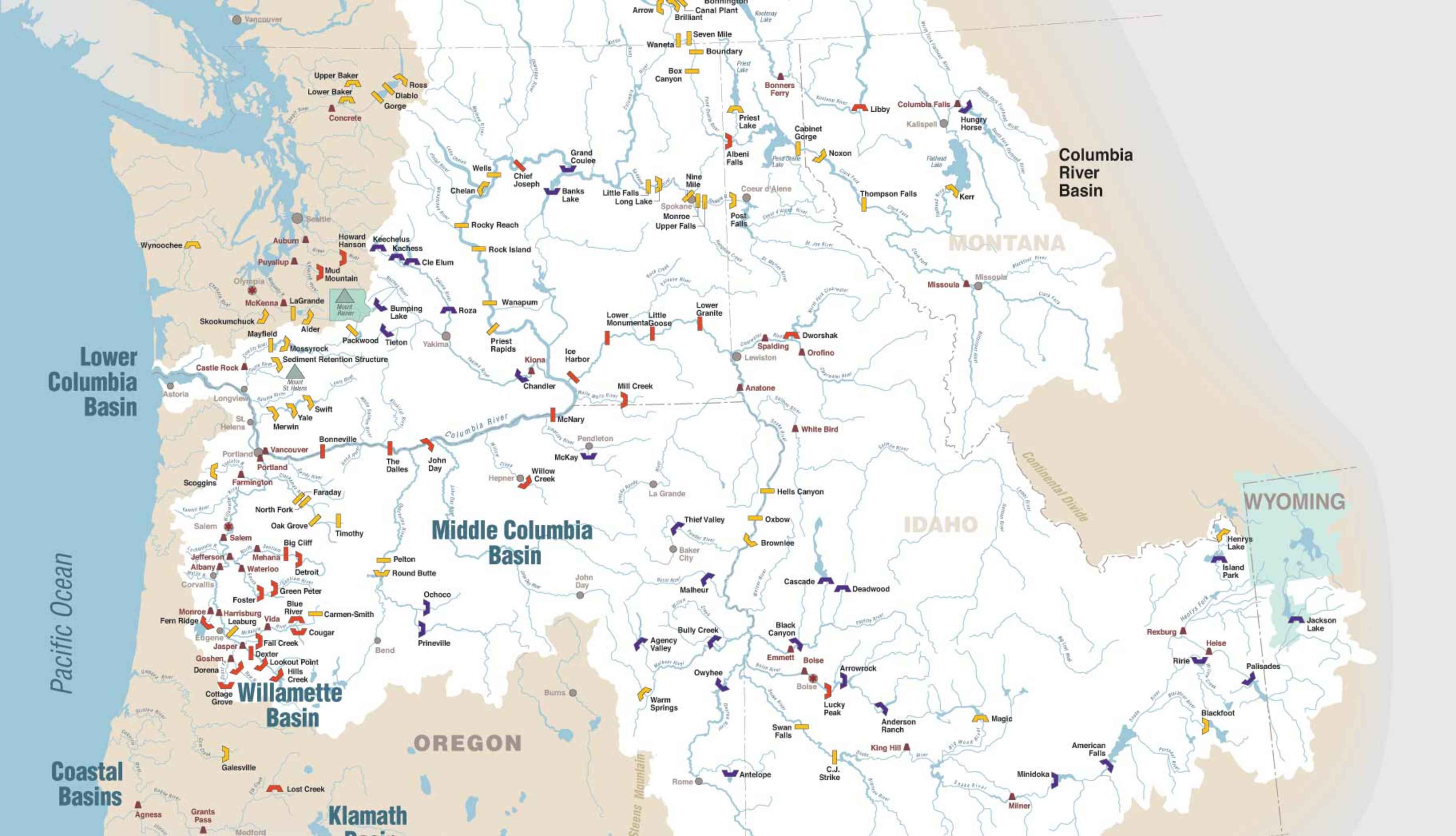 northwest river system and dams
