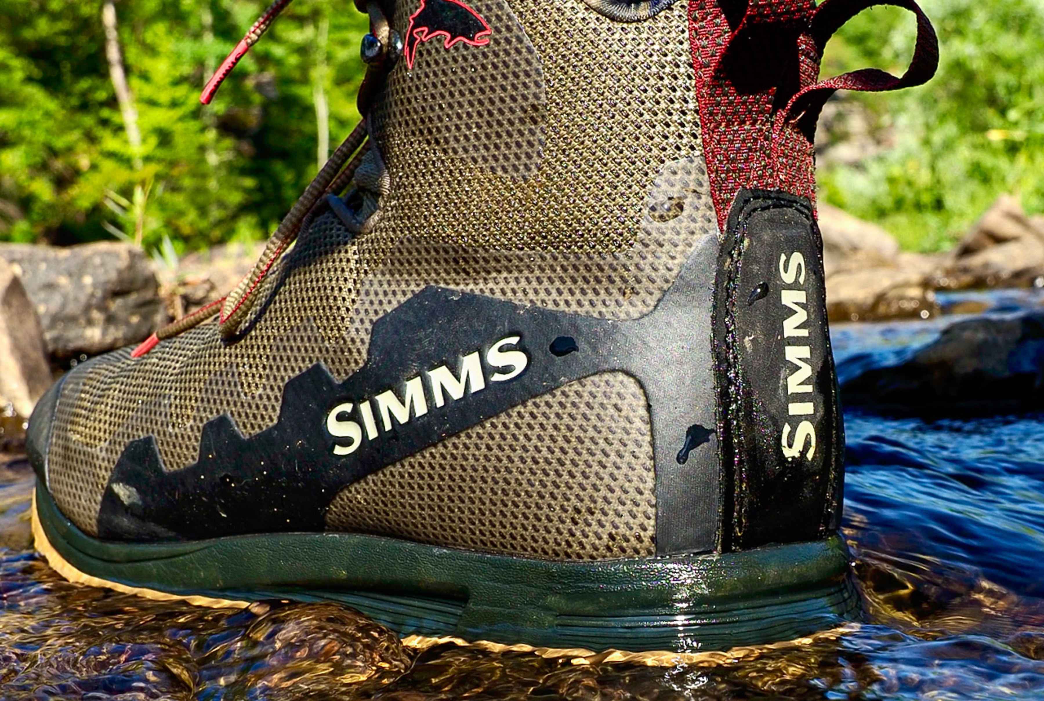 The Simms Flyweight Access Wading Boots (photo: Johnny Carrol Sain). Simms Flyweight Access Wading Boots