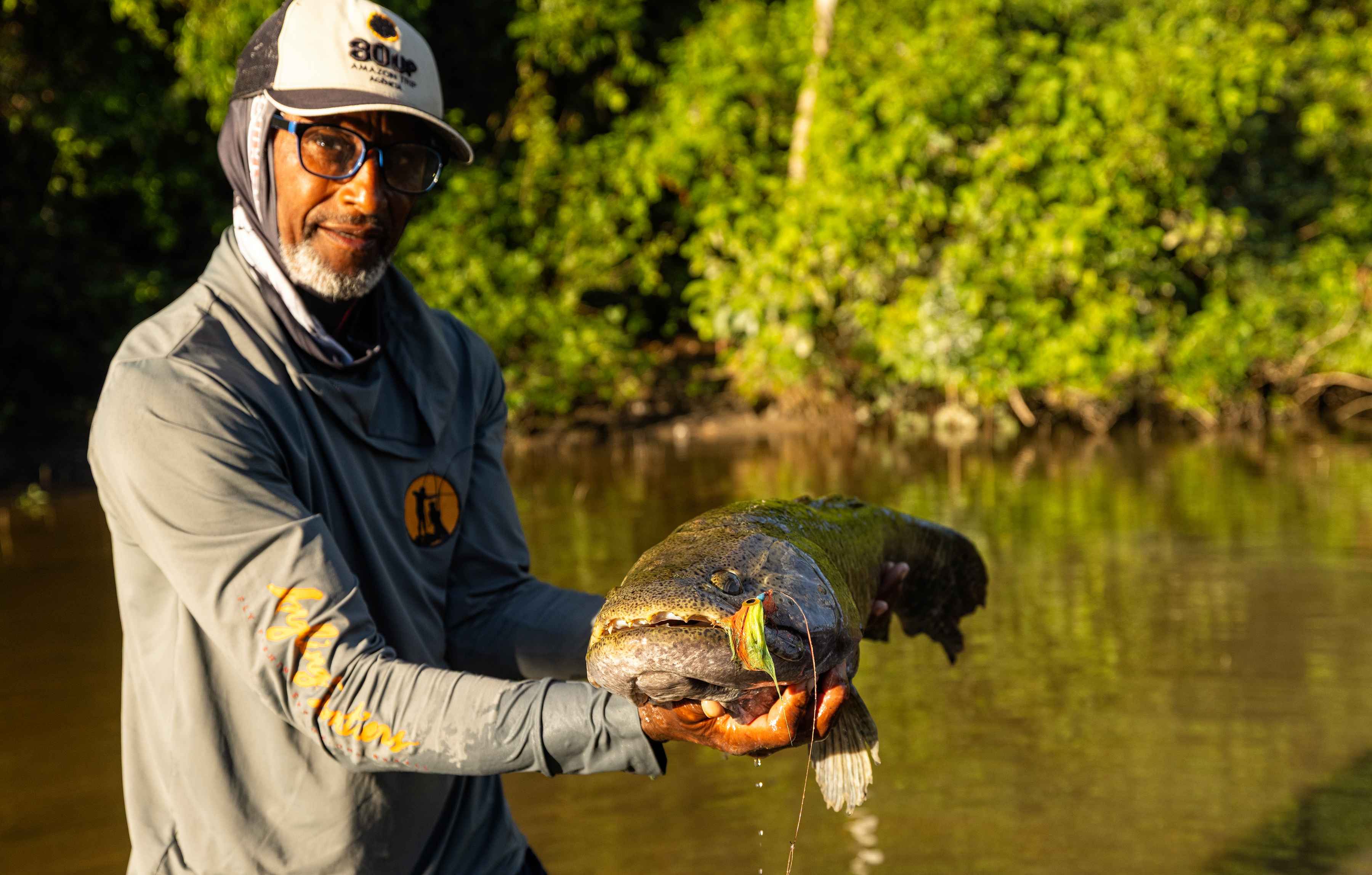 An Amazonian wolffish (photo: Earl Harper). wolffish fly fishing