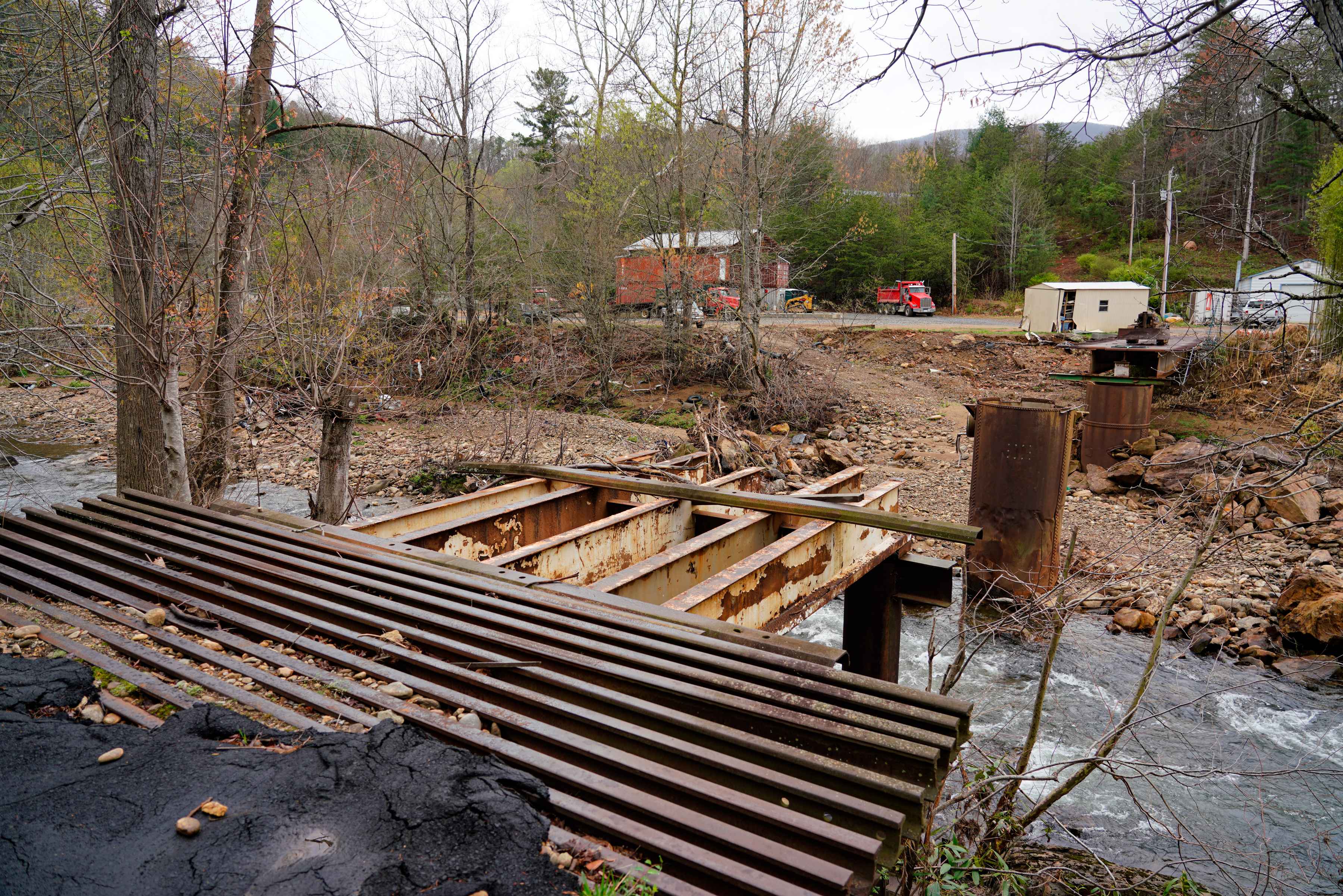 stream damage hurricane helene western n.c.
