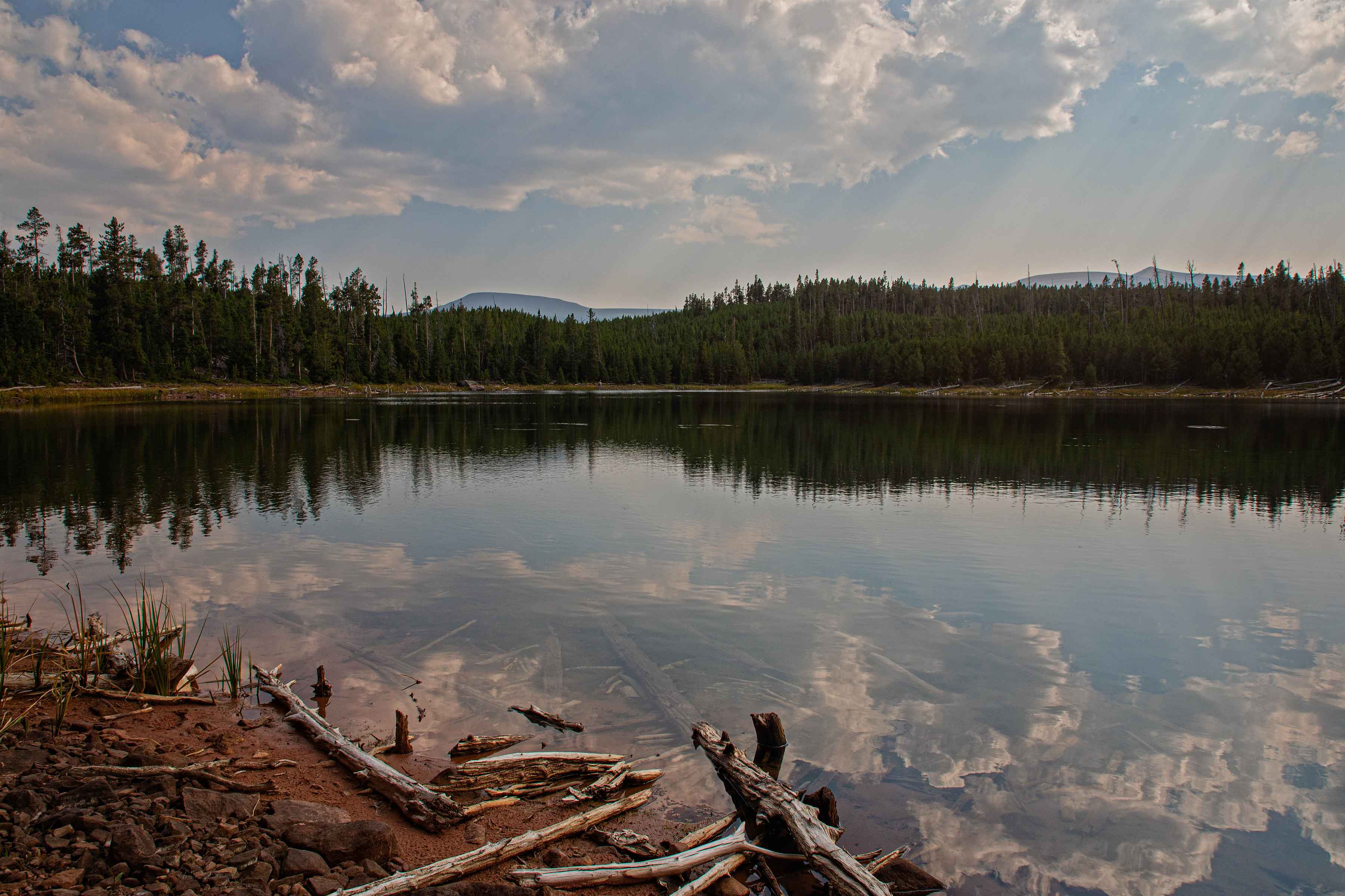 remote lake utah mountains