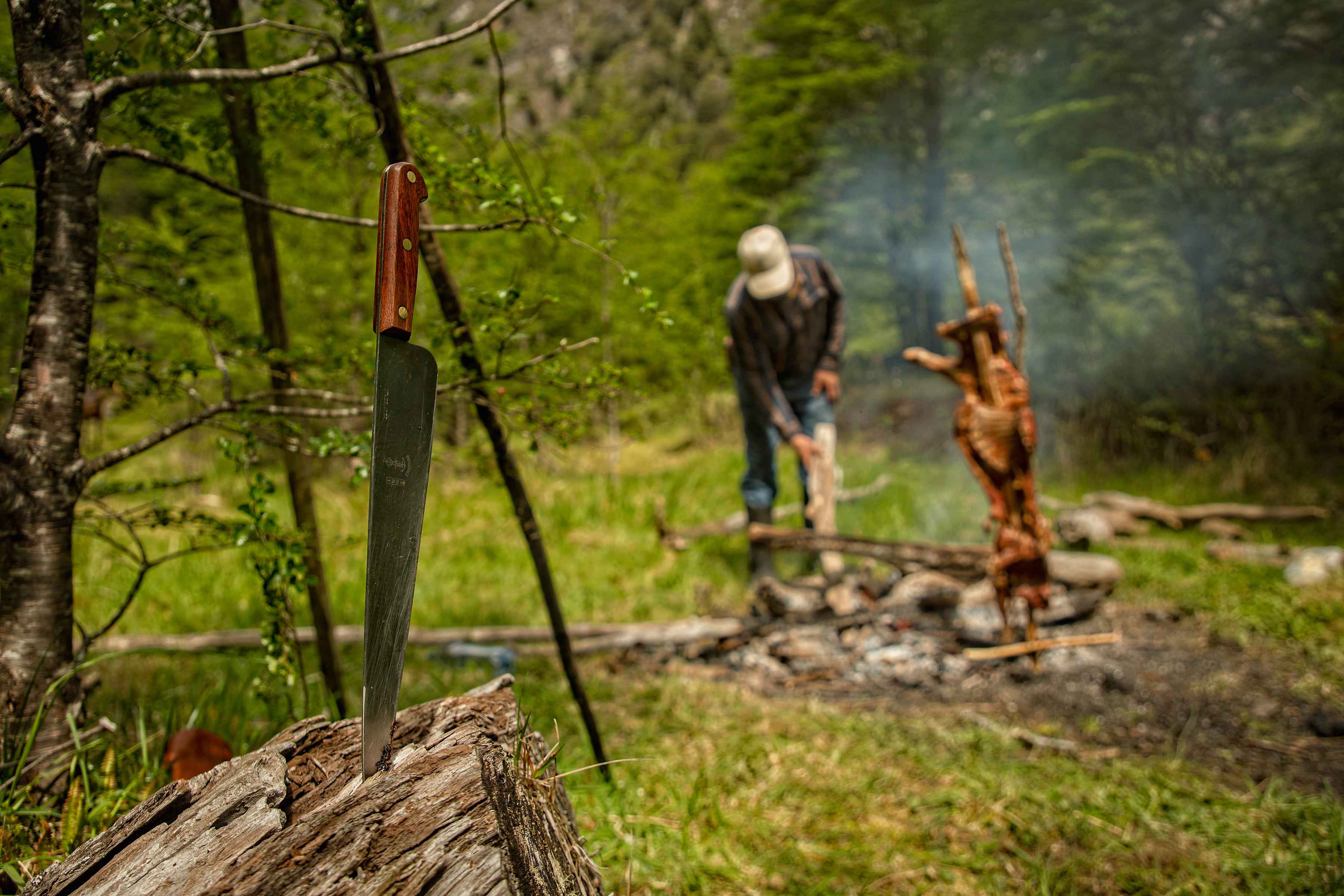 cordero al palo chile