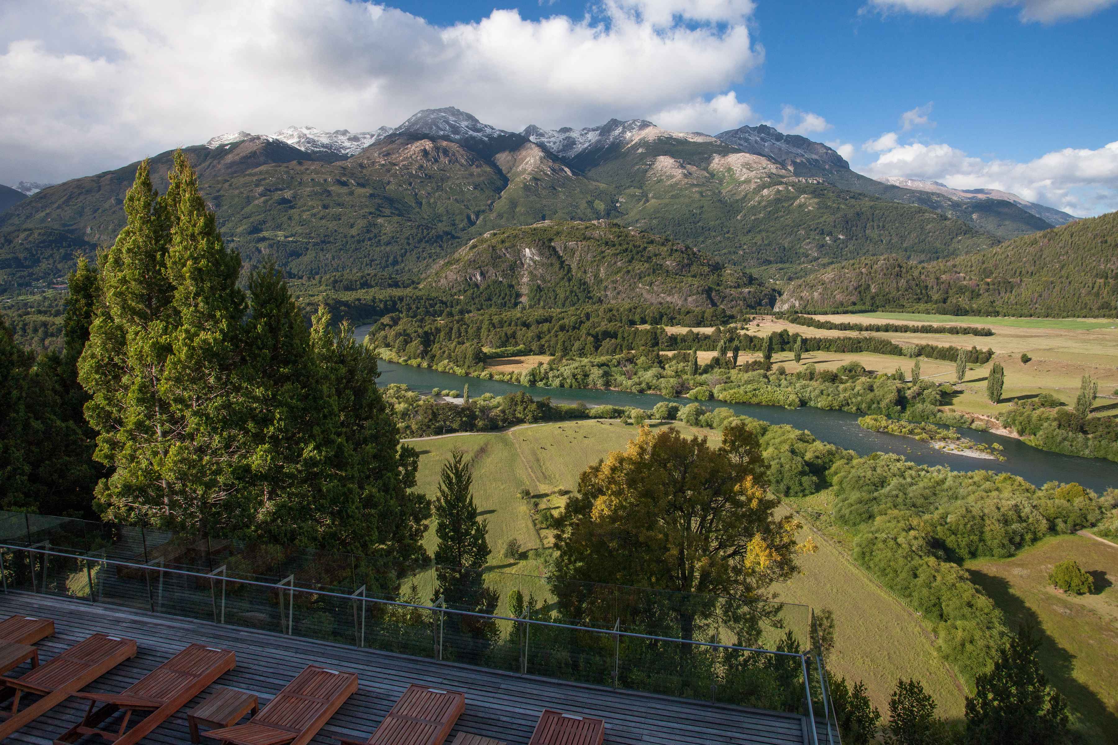 View of Rio Futaleufu from Uman Lodge