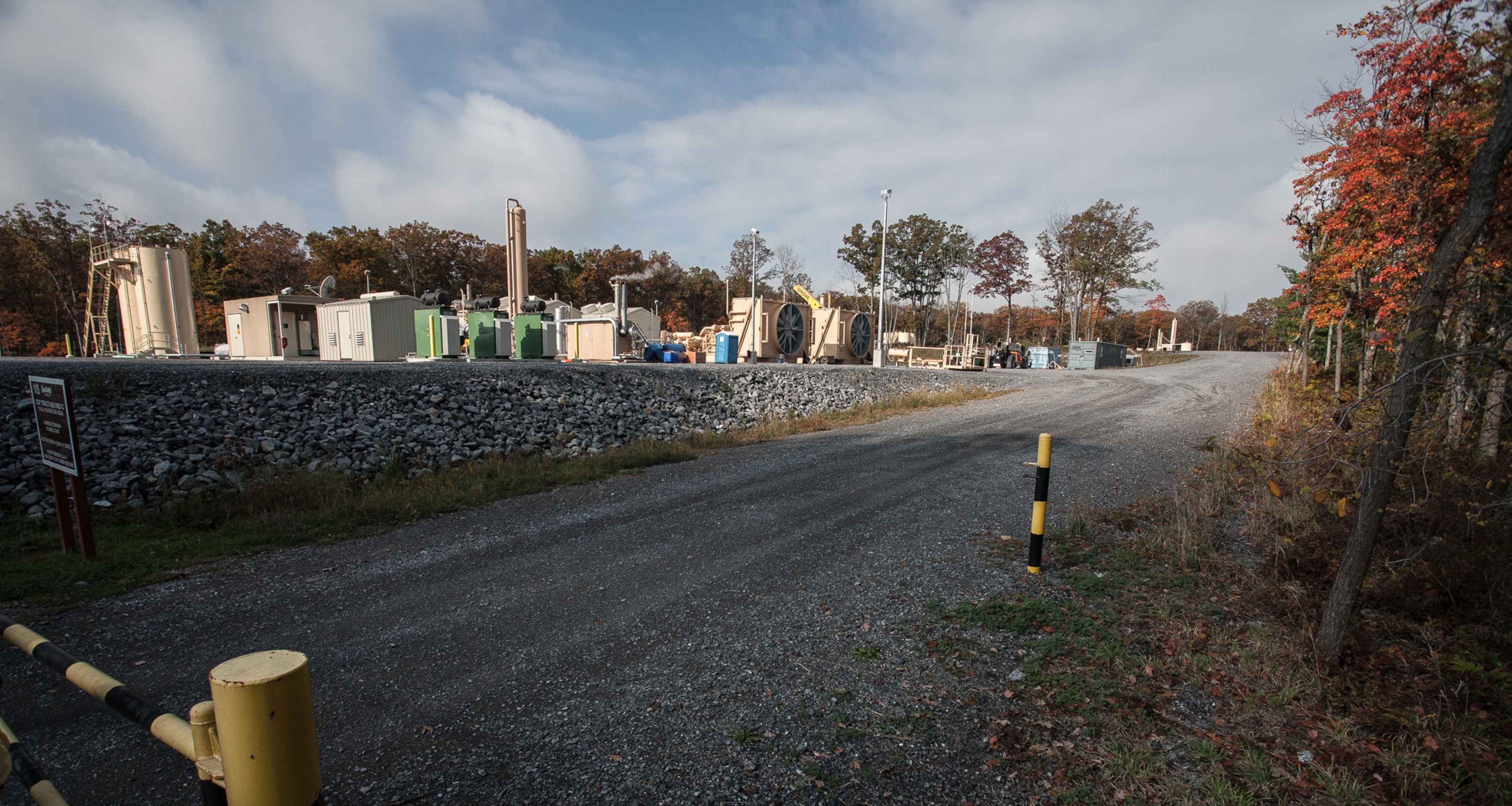 fracking compressor and pump station