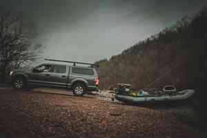 backing flycraft down boat ramp