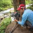 Ben Knight films a river that someone forgot to dam in Washington’s Olympic National Park.