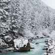 winter stream in montana