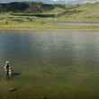 father and son fly fishing