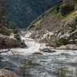 Spring runoff on a river in California in 2017