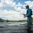 Kian Tanner fishes the Missouri River with his father 