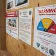 high water temperatures drought warning sign river access