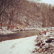 Snowy Winter Stream - Fly Fishing