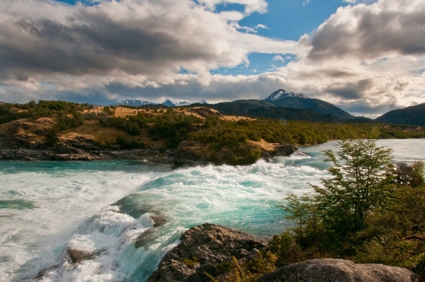 Confluence of the Baker and Neff Rivers in Patagonia, scheduled to be flooded as a reservoir if dam construction goes forward (photo: James Q. Martin. Confluence of Baker and Neff Rivers, Patagonia, Chile