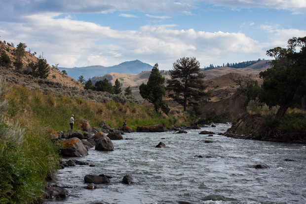 The Gardiner River in Yellowstone National Park (photo: Tom Estilow). Gardiner River: Yellowstone National Park