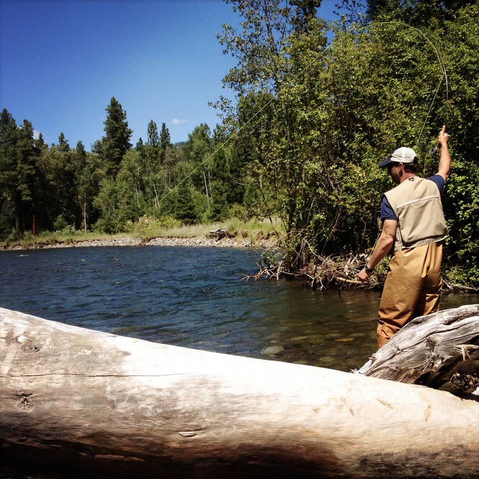 Jay with a Cutthroat on the line.