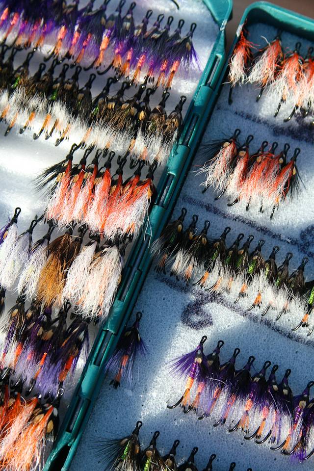 Fly box ready for action. steelhead flies