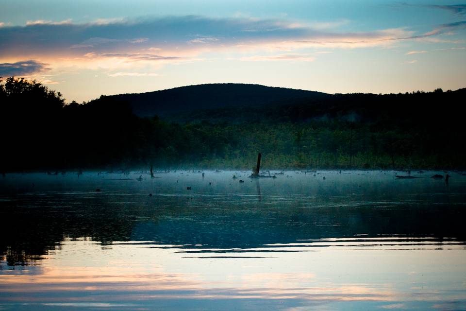 Sunset on the Bass Pond