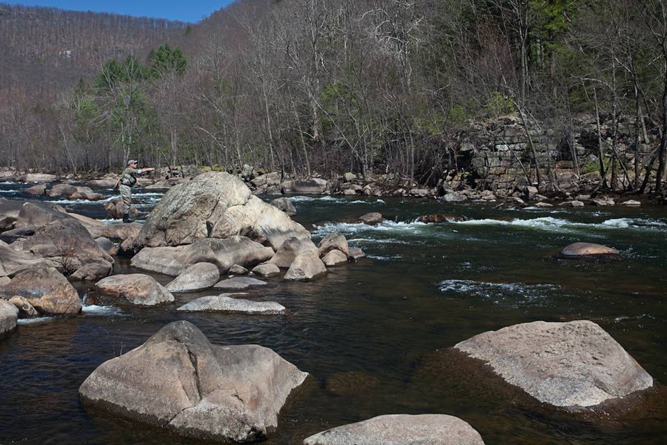 George Costa nymphs a run on the Lehigh River.