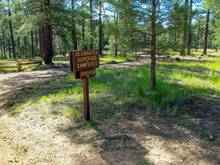 Dispersed camping in the Cocoino National Forest 