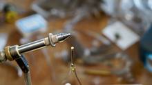 kitchen table fly tying vise